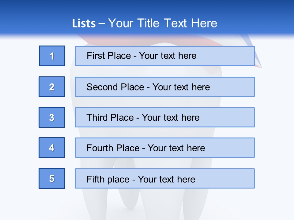 Brush Dentist Sparkle PowerPoint Template