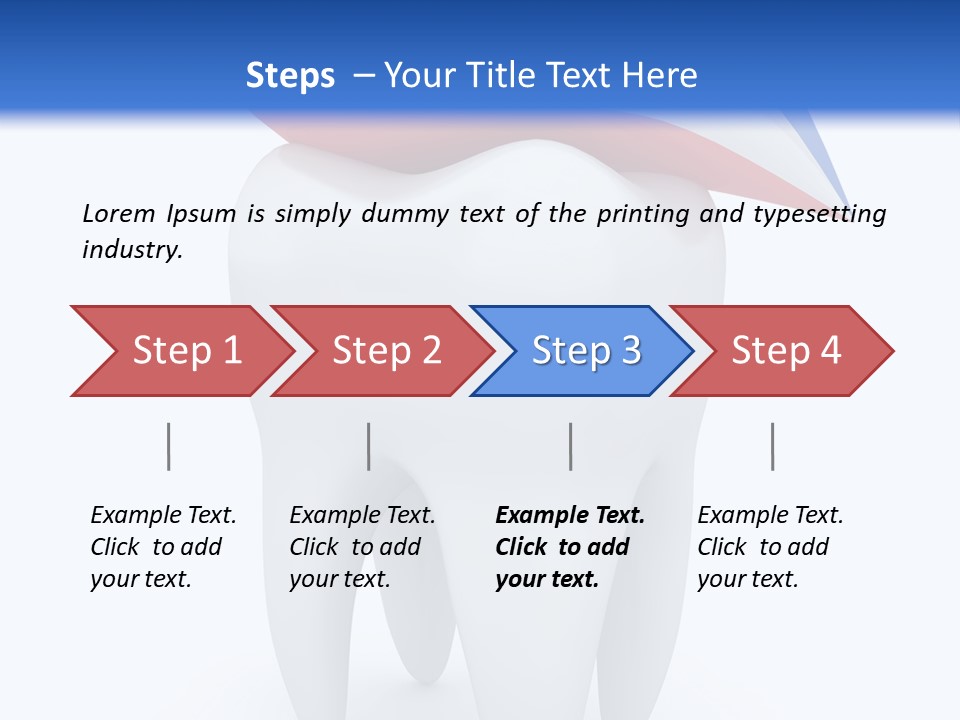 Brush Dentist Sparkle PowerPoint Template