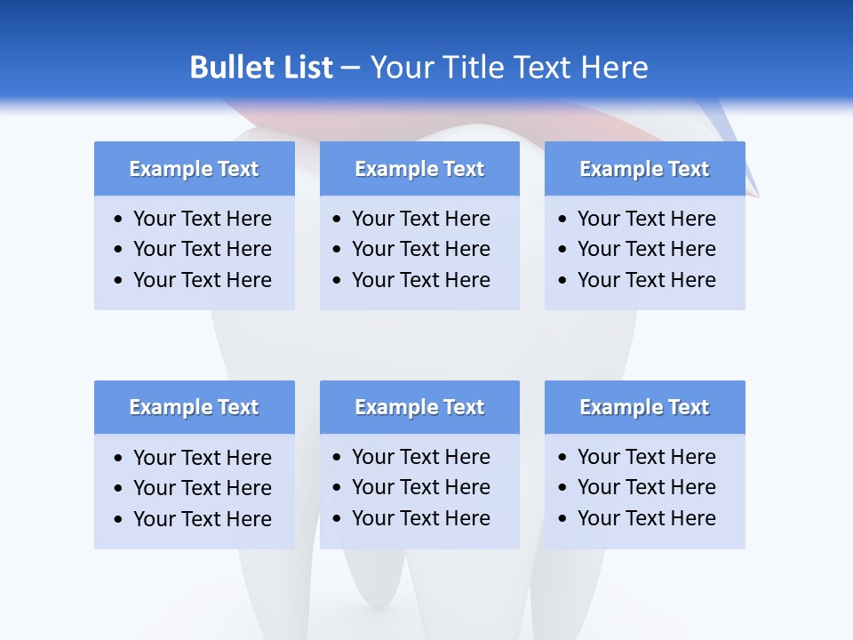 Brush Dentist Sparkle PowerPoint Template