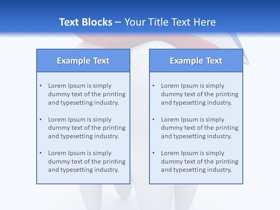 Brush Dentist Sparkle PowerPoint Template