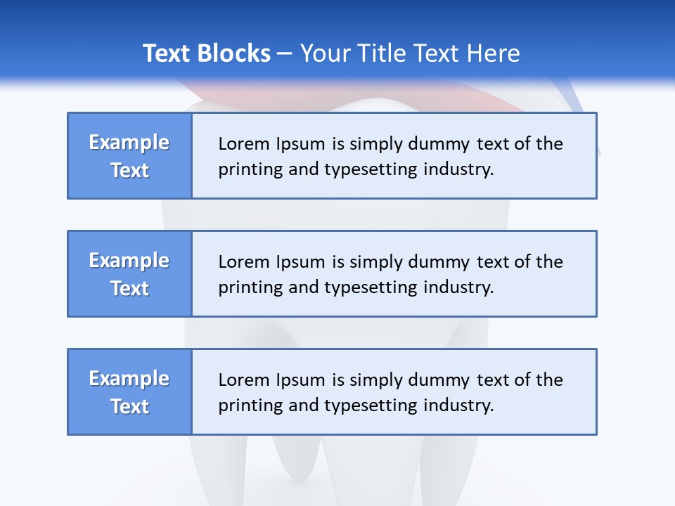 Brush Dentist Sparkle PowerPoint Template