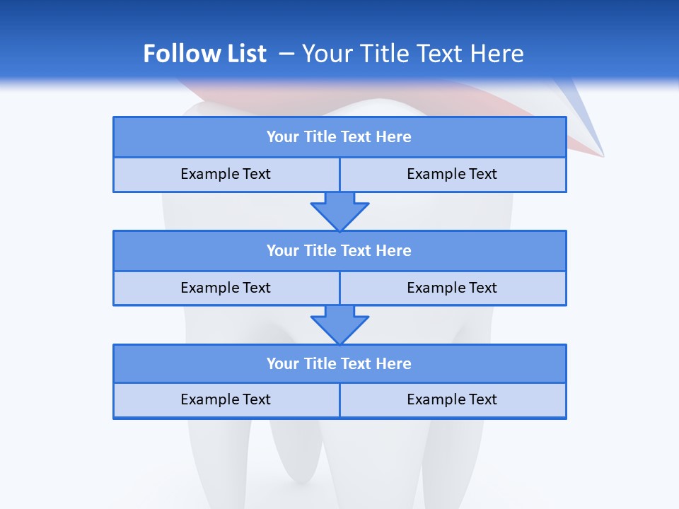 Brush Dentist Sparkle PowerPoint Template