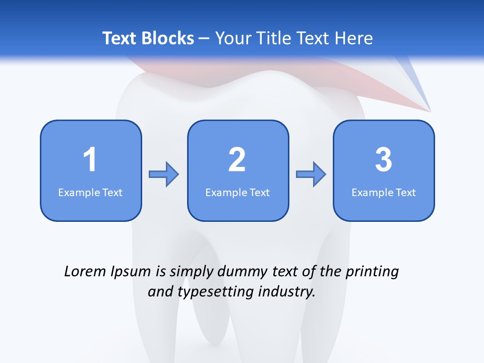Brush Dentist Sparkle PowerPoint Template