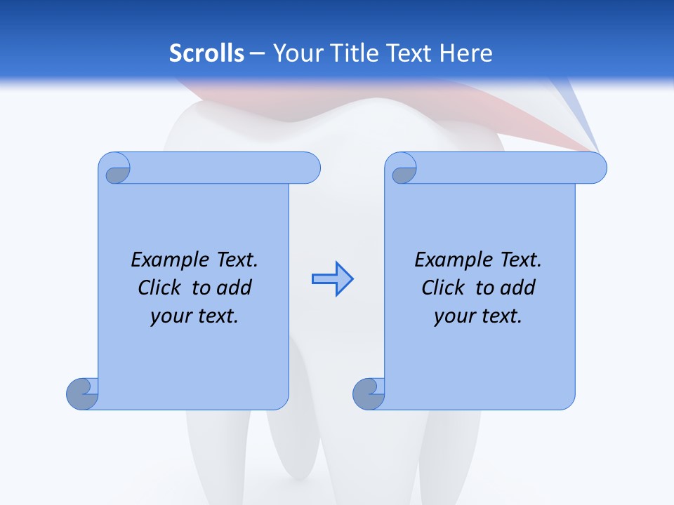 Brush Dentist Sparkle PowerPoint Template