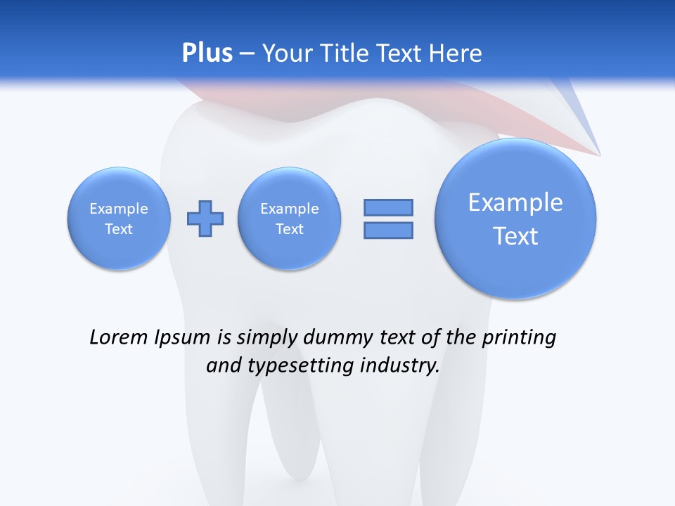 Brush Dentist Sparkle PowerPoint Template