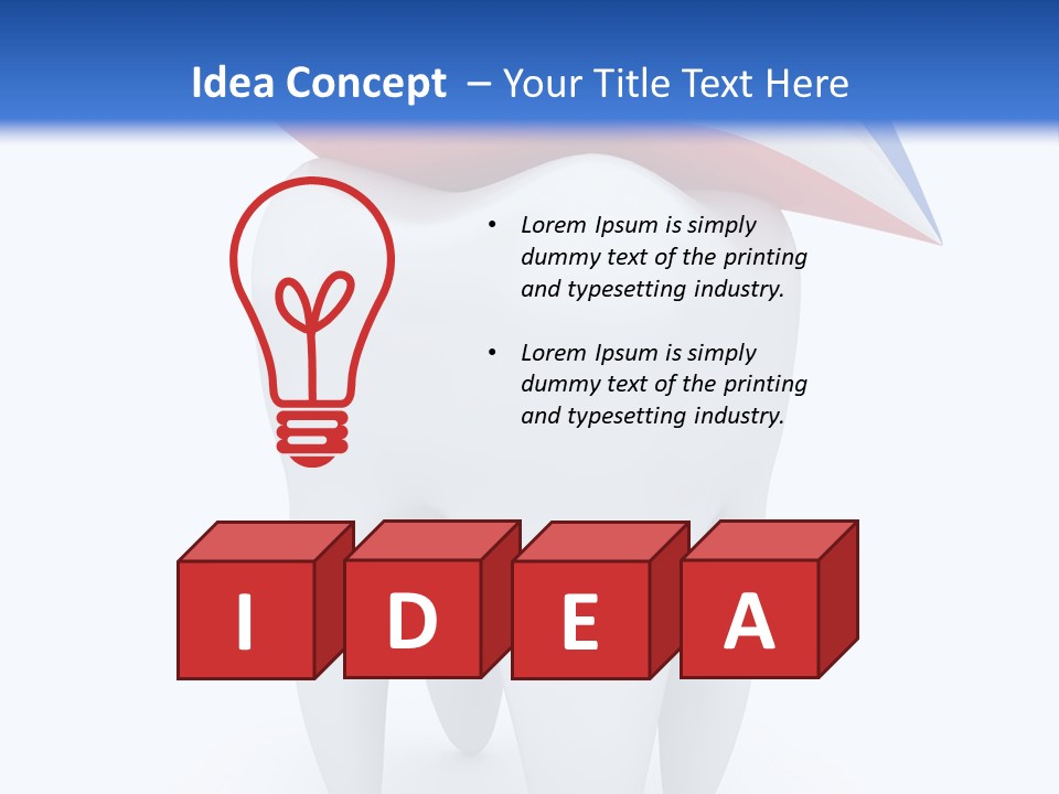 Brush Dentist Sparkle PowerPoint Template