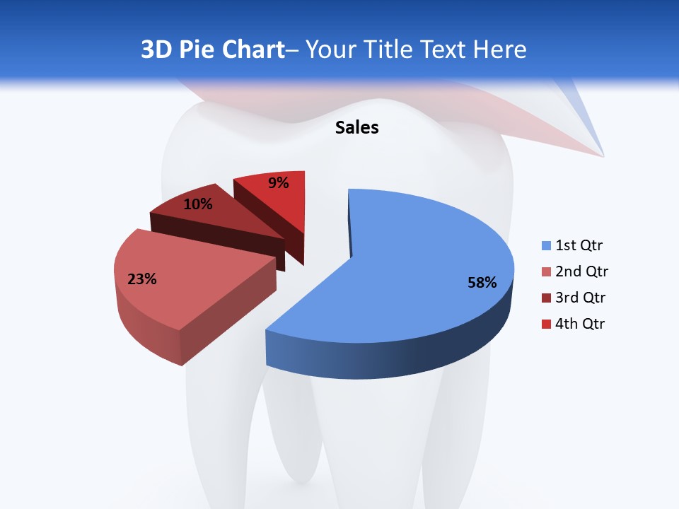 Brush Dentist Sparkle PowerPoint Template