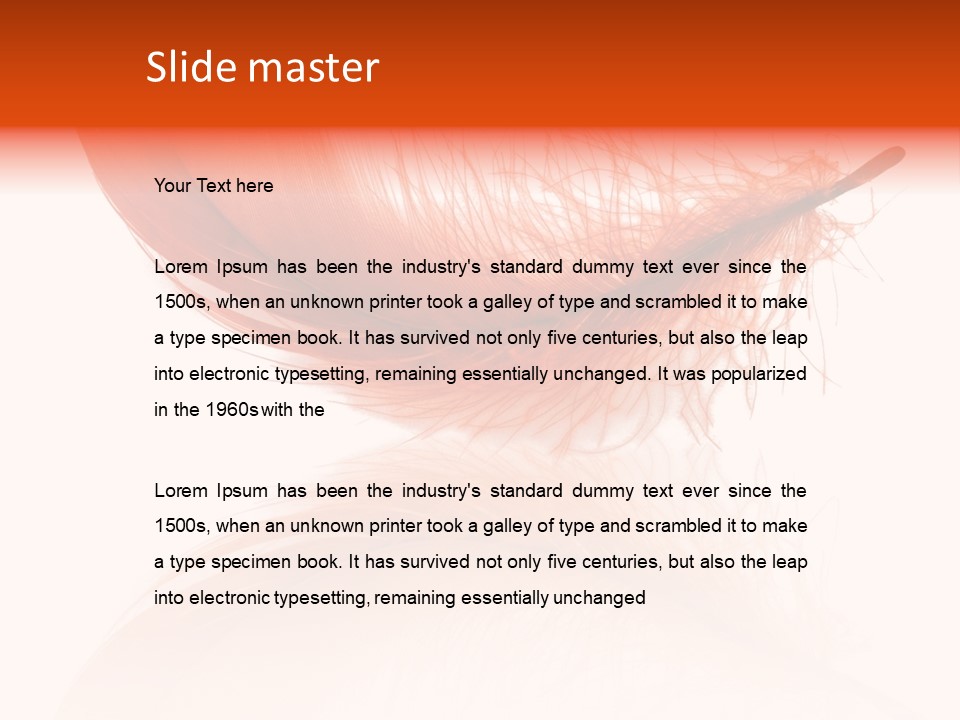 Night Bird Quill PowerPoint Template