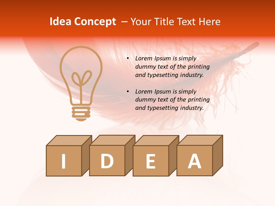 Night Bird Quill PowerPoint Template