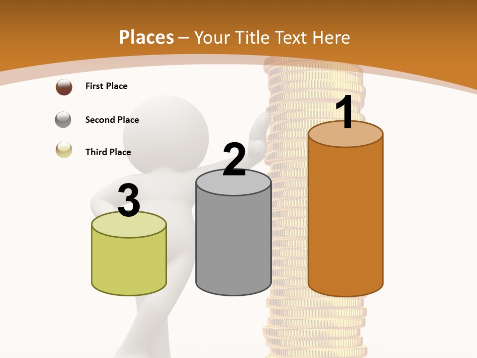 Profile White Profit PowerPoint Template