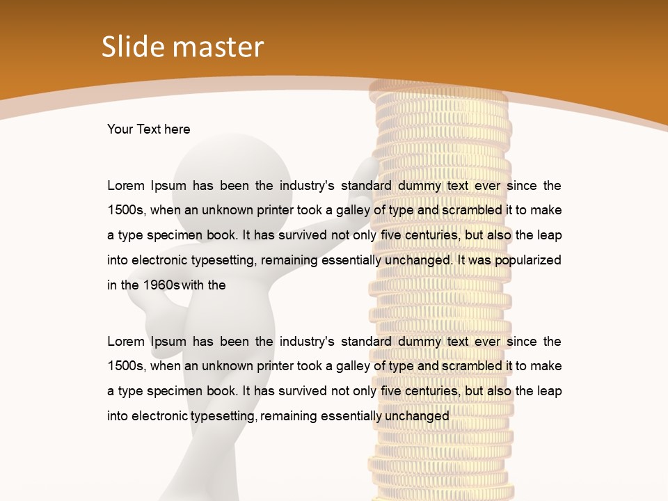 Profile White Profit PowerPoint Template