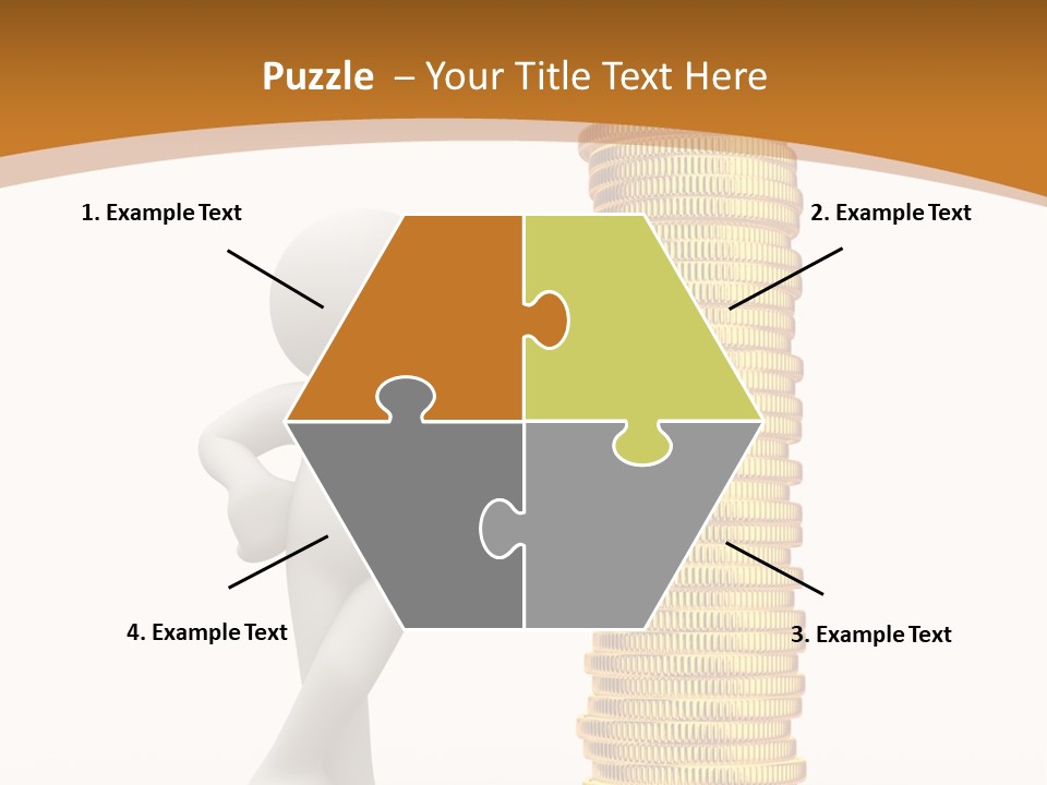 Profile White Profit PowerPoint Template