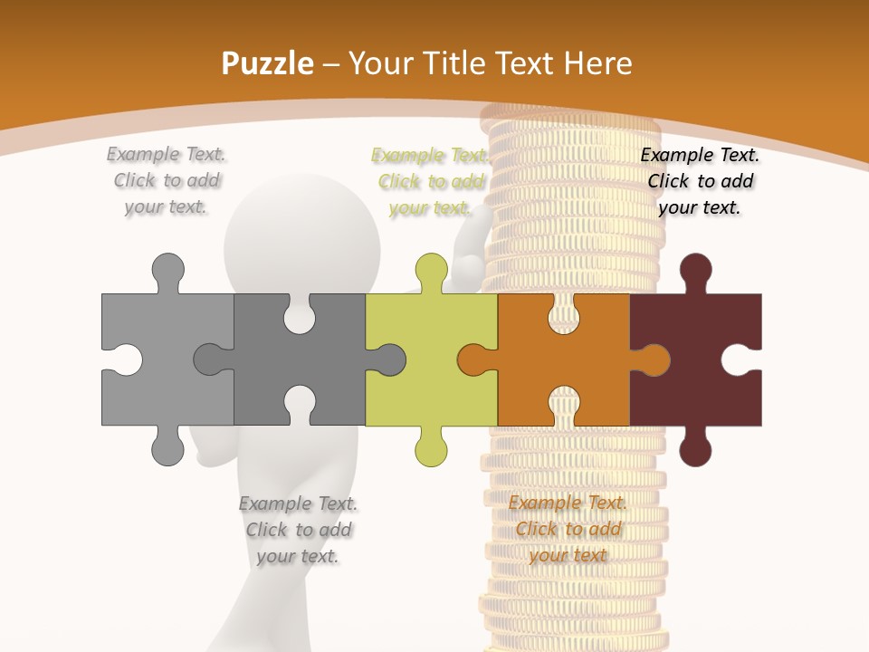 Profile White Profit PowerPoint Template