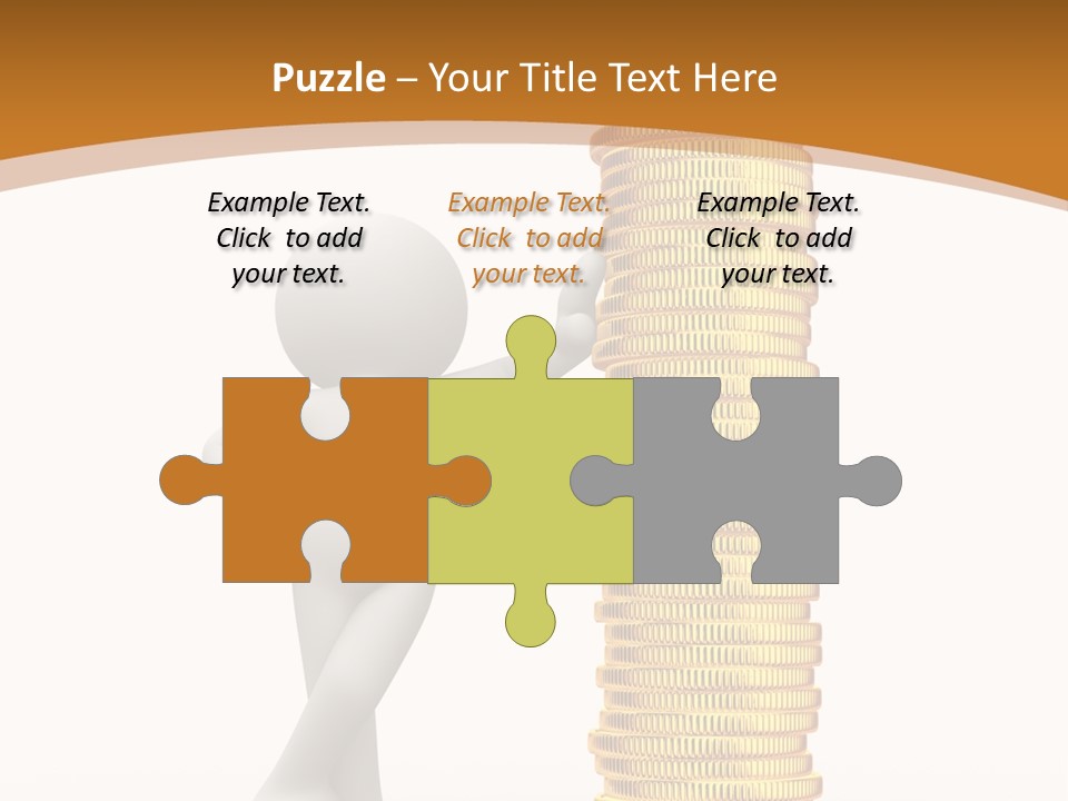 Profile White Profit PowerPoint Template