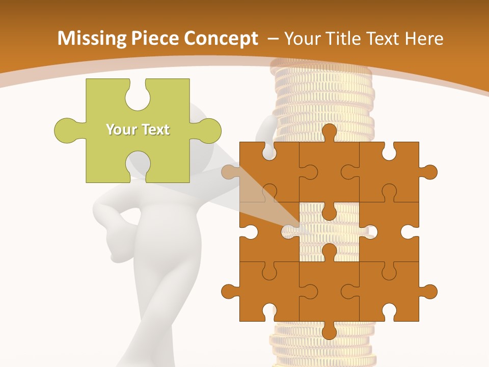 Profile White Profit PowerPoint Template