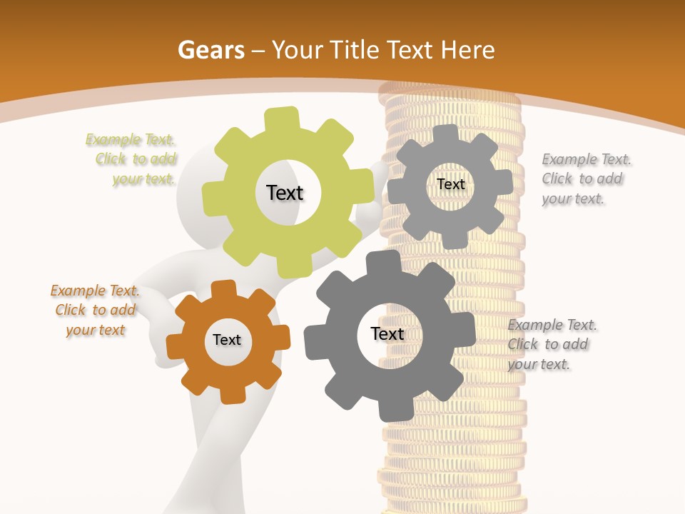 Profile White Profit PowerPoint Template
