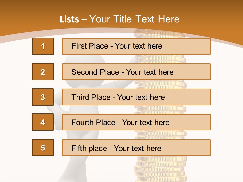Profile White Profit PowerPoint Template