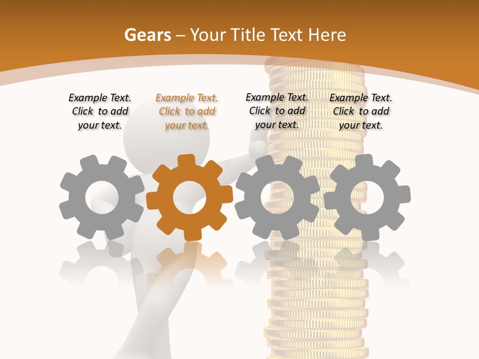 Profile White Profit PowerPoint Template