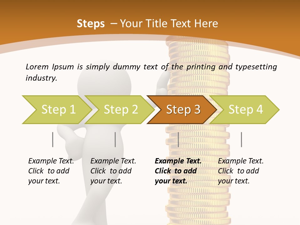 Profile White Profit PowerPoint Template