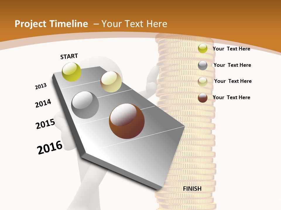 Profile White Profit PowerPoint Template