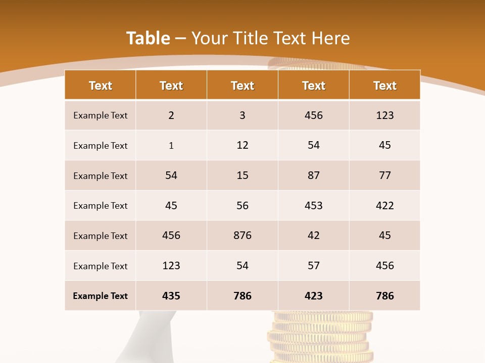 Profile White Profit PowerPoint Template