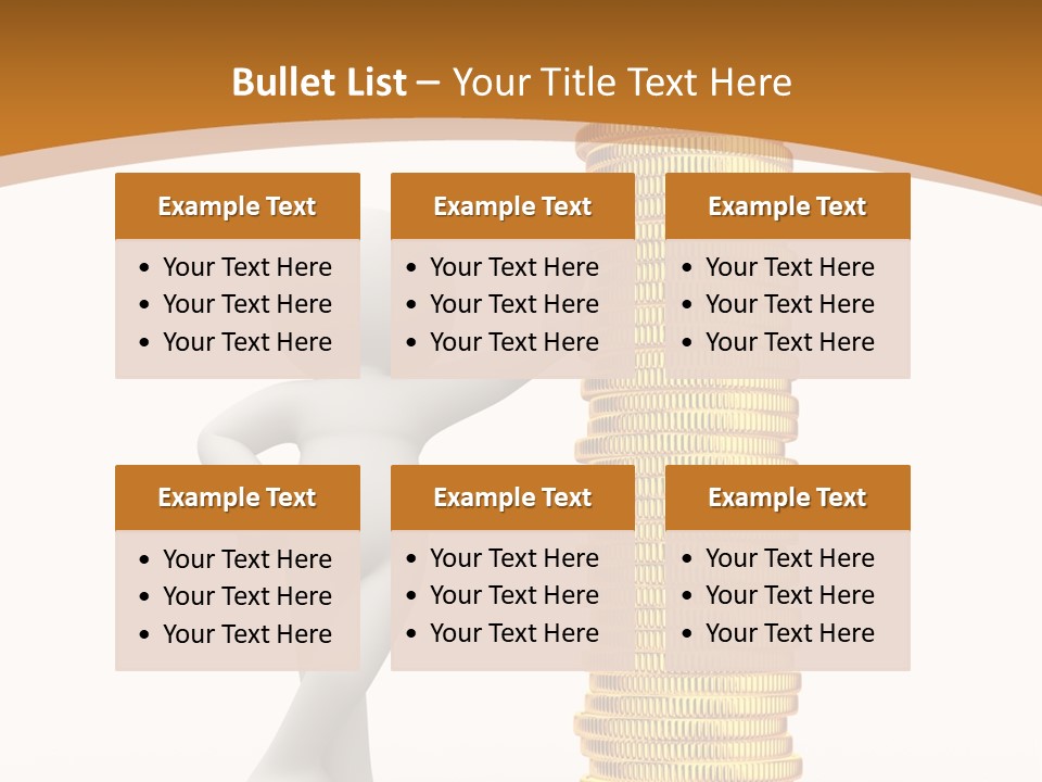Profile White Profit PowerPoint Template