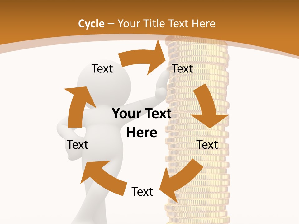 Profile White Profit PowerPoint Template