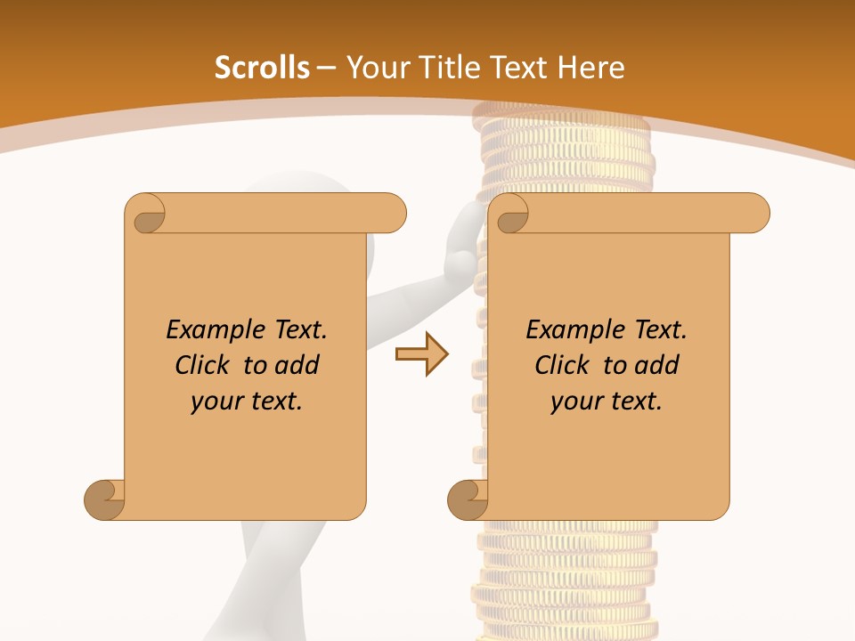 Profile White Profit PowerPoint Template