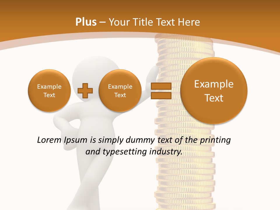 Profile White Profit PowerPoint Template