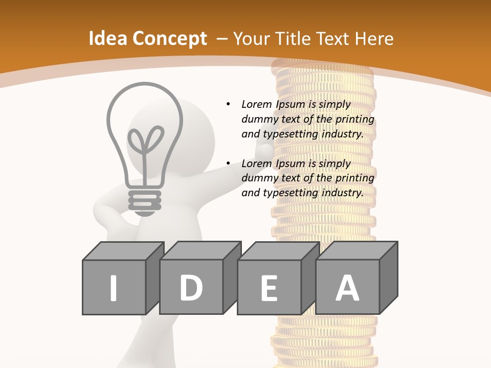 Profile White Profit PowerPoint Template