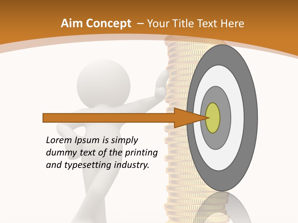 Profile White Profit PowerPoint Template