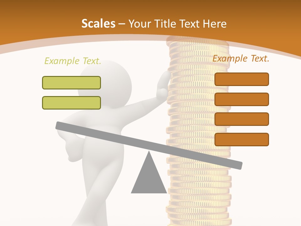 Profile White Profit PowerPoint Template