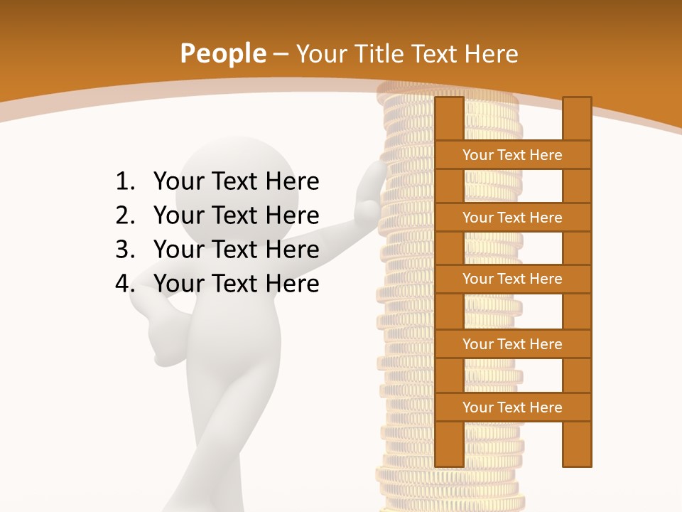 Profile White Profit PowerPoint Template