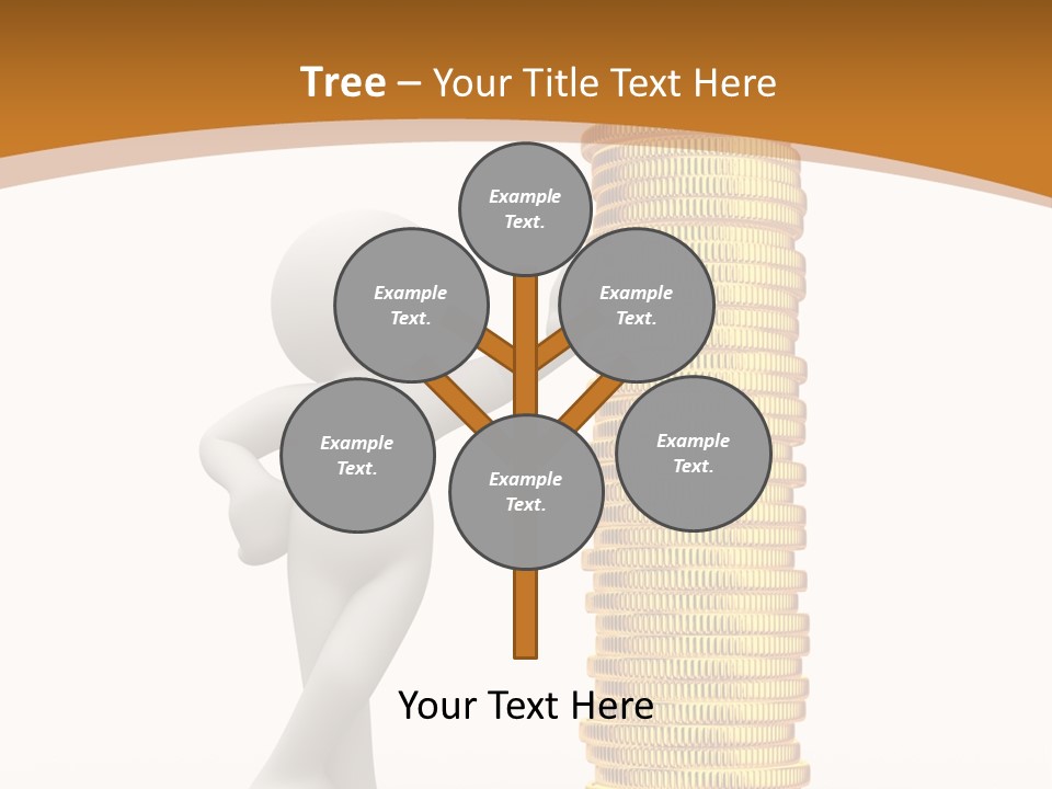 Profile White Profit PowerPoint Template