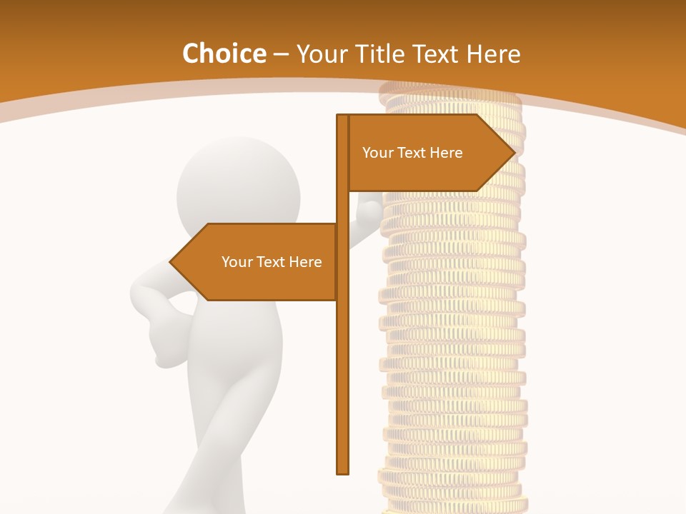 Profile White Profit PowerPoint Template