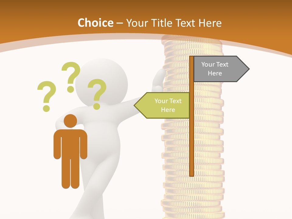 Profile White Profit PowerPoint Template