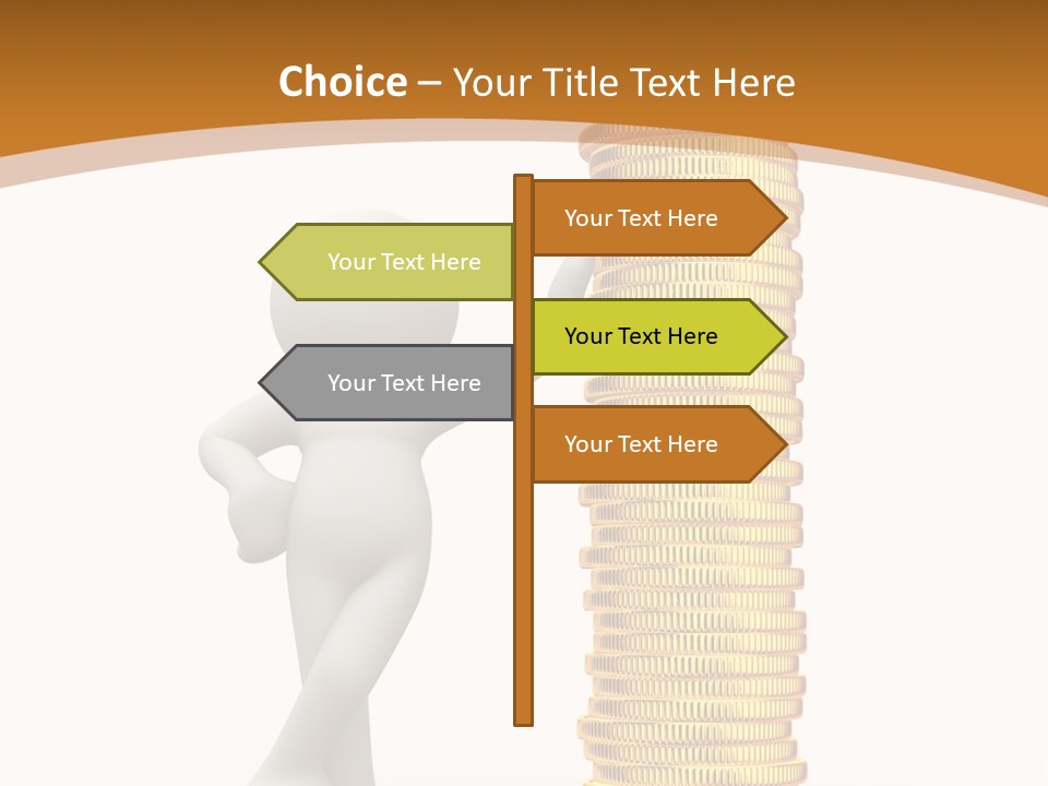 Profile White Profit PowerPoint Template