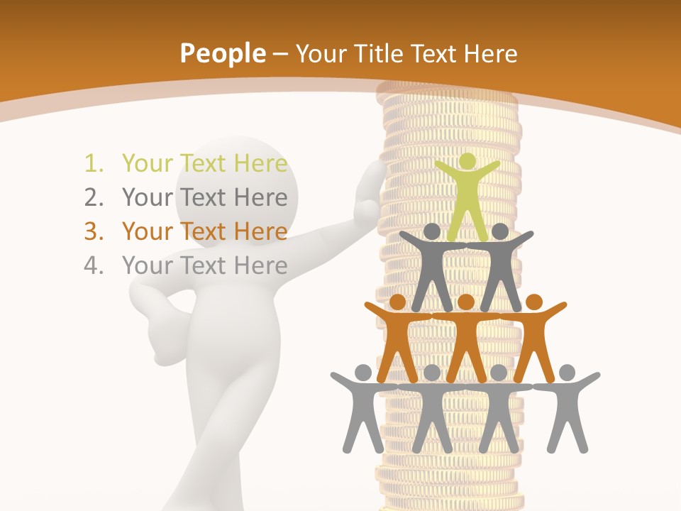 Profile White Profit PowerPoint Template