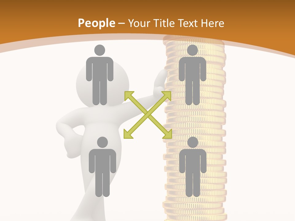 Profile White Profit PowerPoint Template