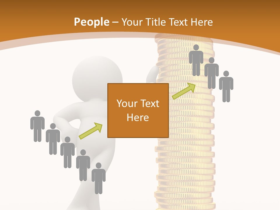 Profile White Profit PowerPoint Template