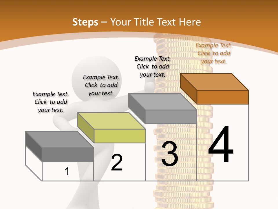 Profile White Profit PowerPoint Template