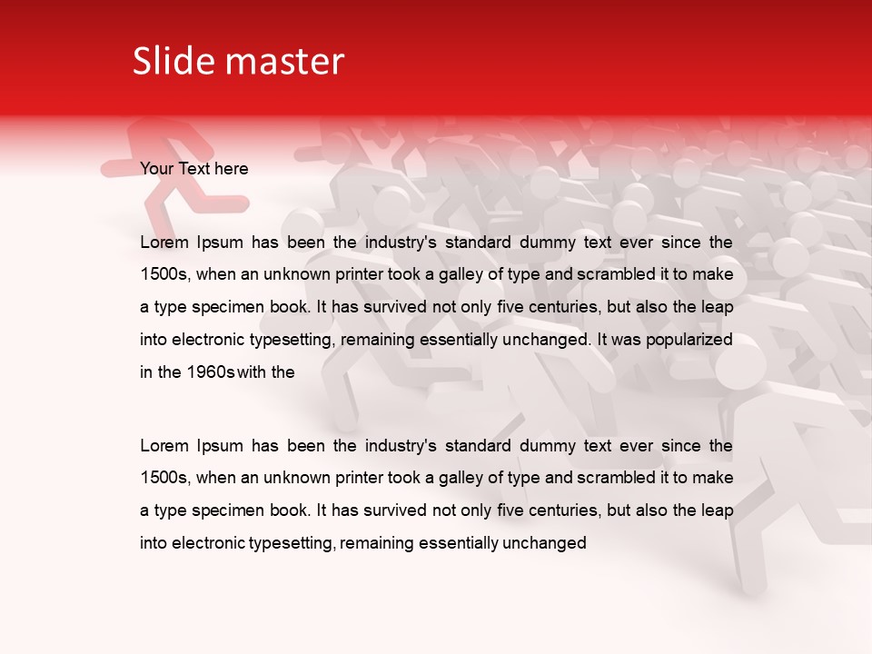 Group People Leadership PowerPoint Template