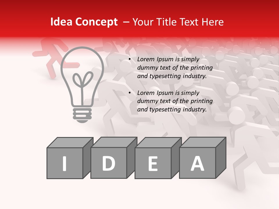 Group People Leadership PowerPoint Template