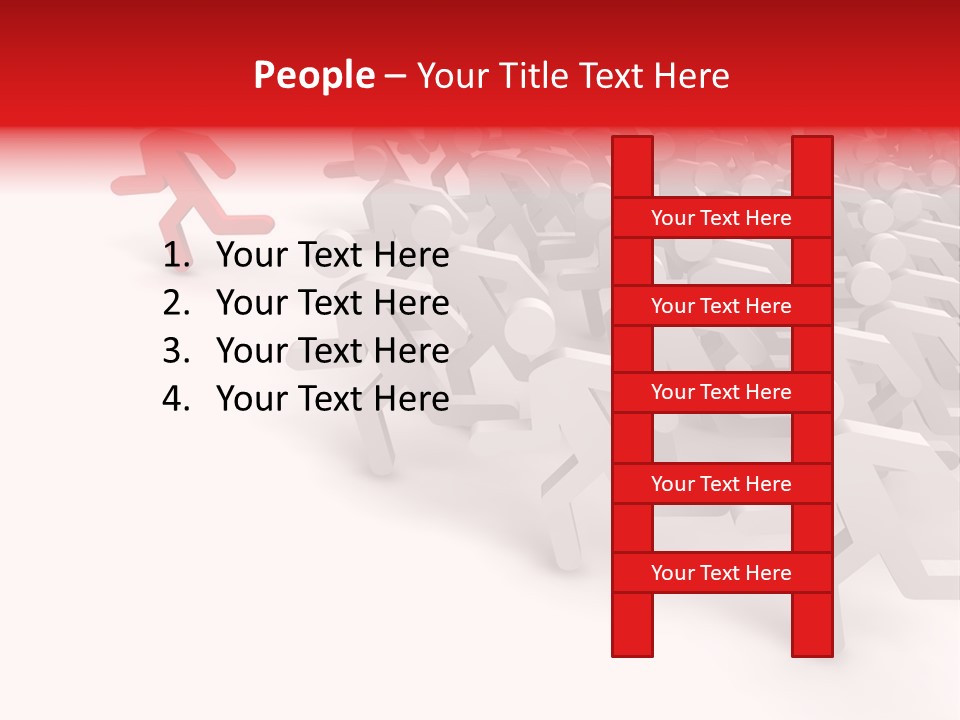 Group People Leadership PowerPoint Template