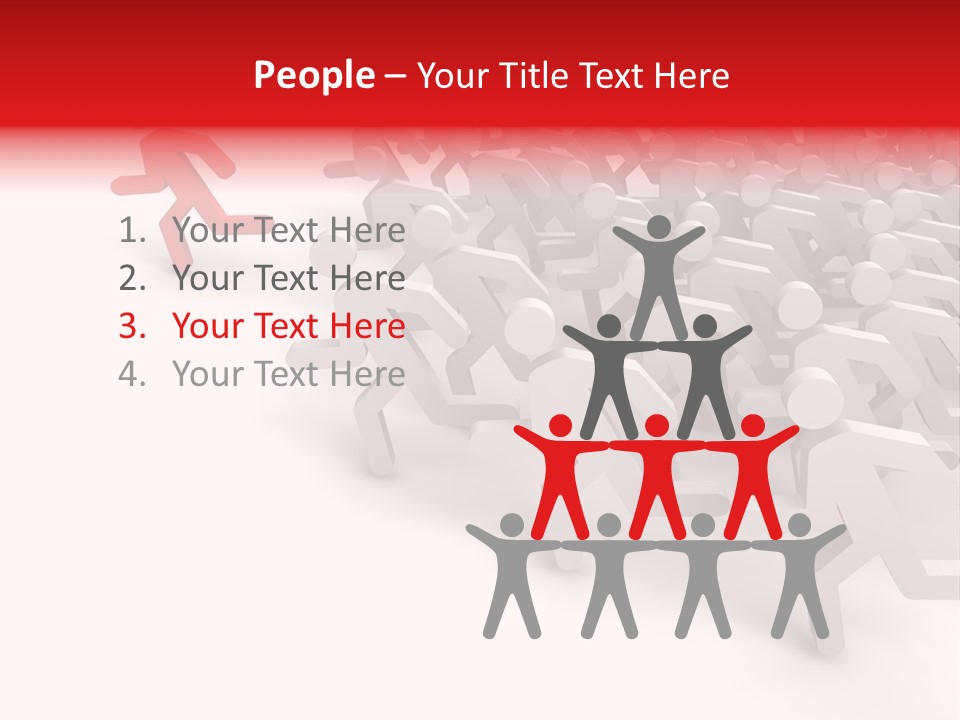 Group People Leadership PowerPoint Template