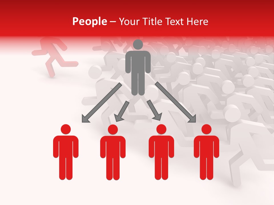 Group People Leadership PowerPoint Template