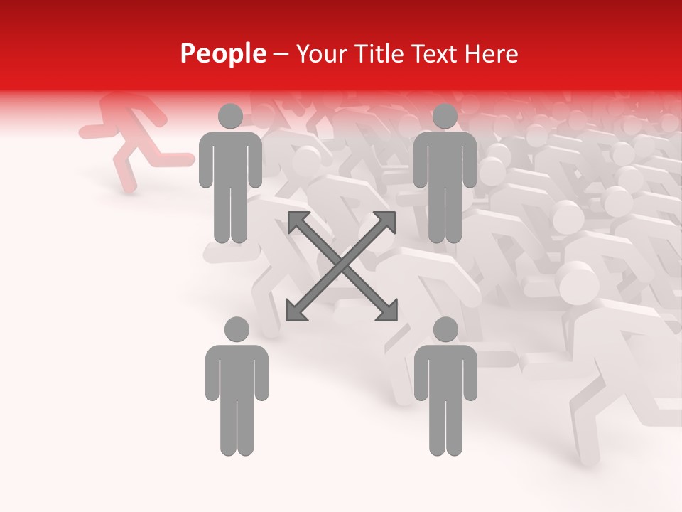 Group People Leadership PowerPoint Template