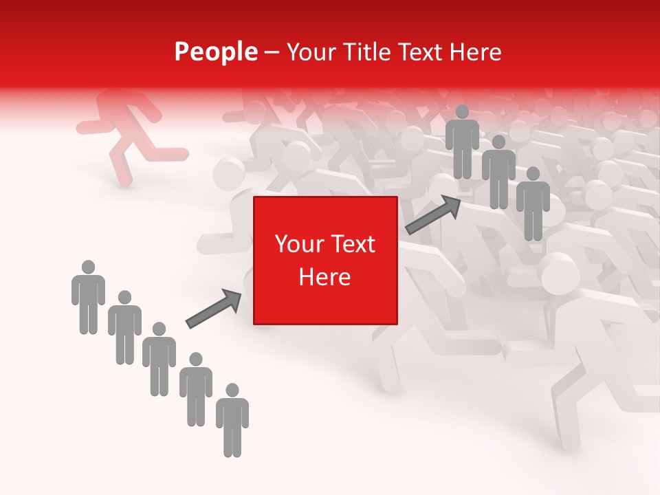 Group People Leadership PowerPoint Template