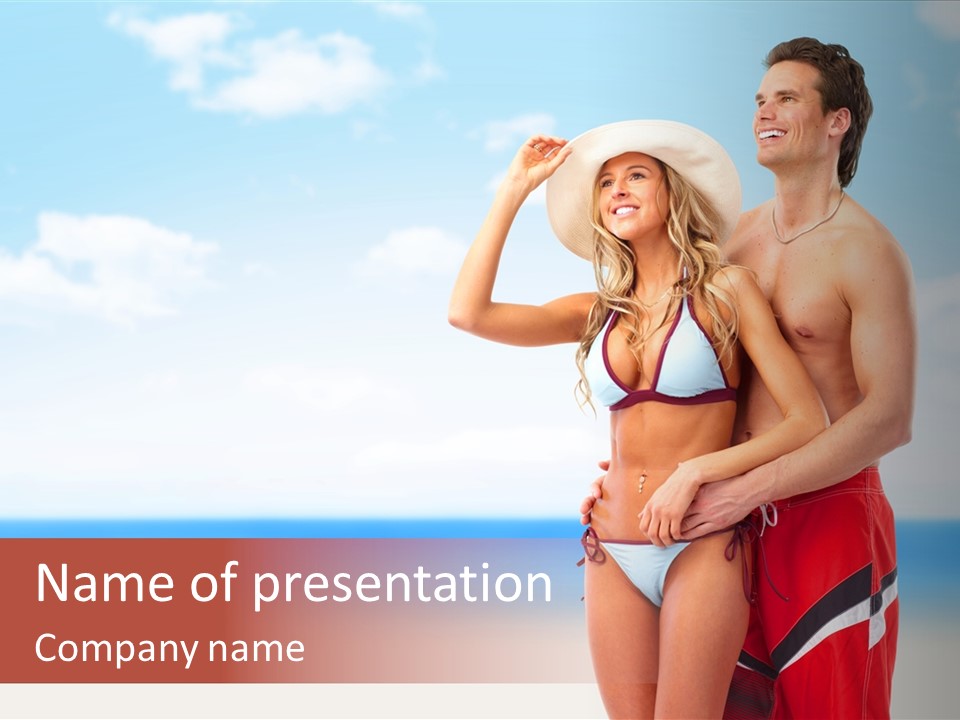 Lover Beautiful Summer PowerPoint Template