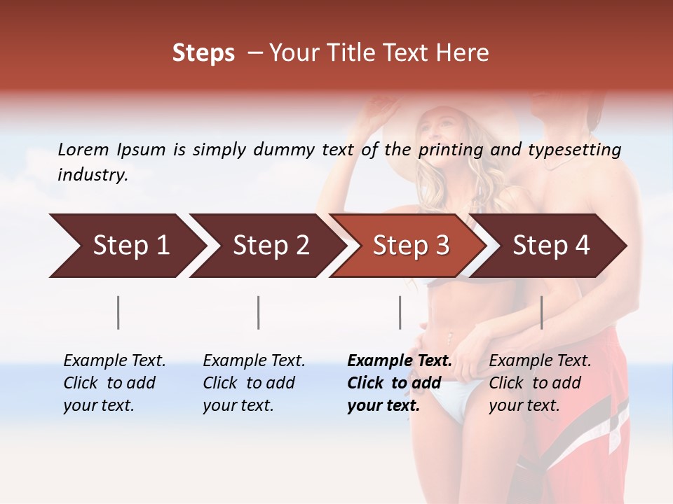 Lover Beautiful Summer PowerPoint Template